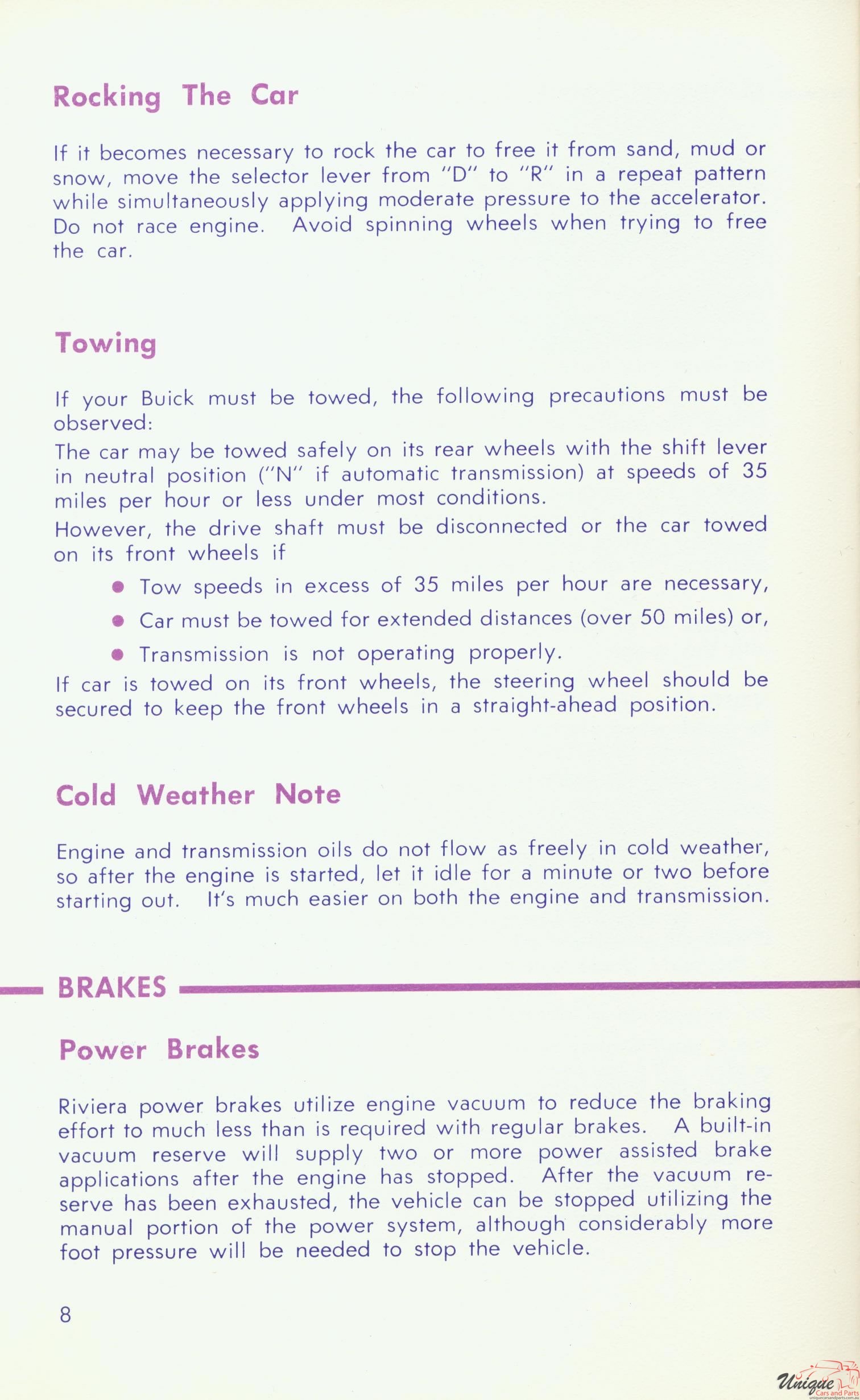 1967 Buick Riviera Owners Manual Page 30